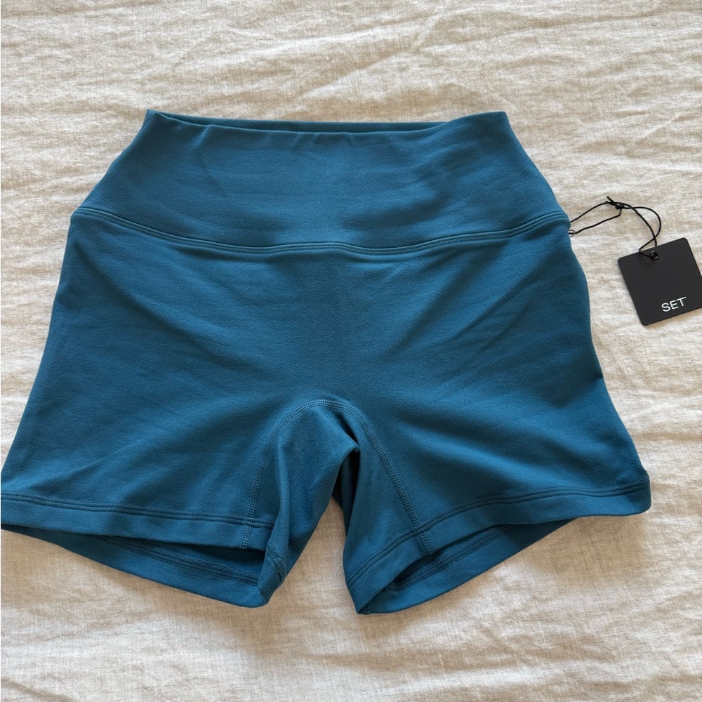 SET Active Teal (Agave) Biker Shorts